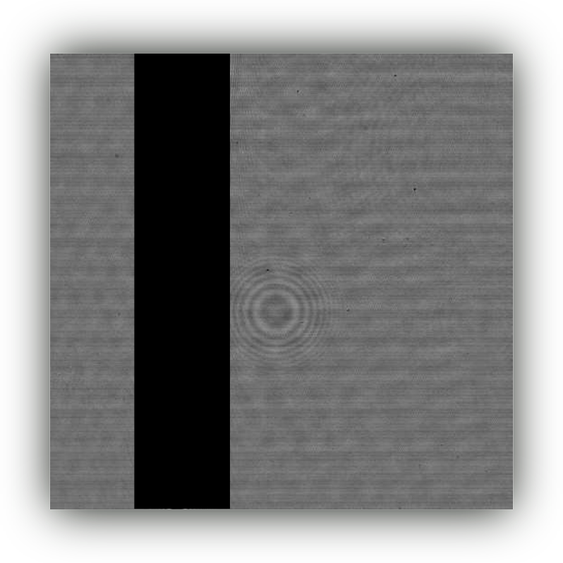 manually masked hologram